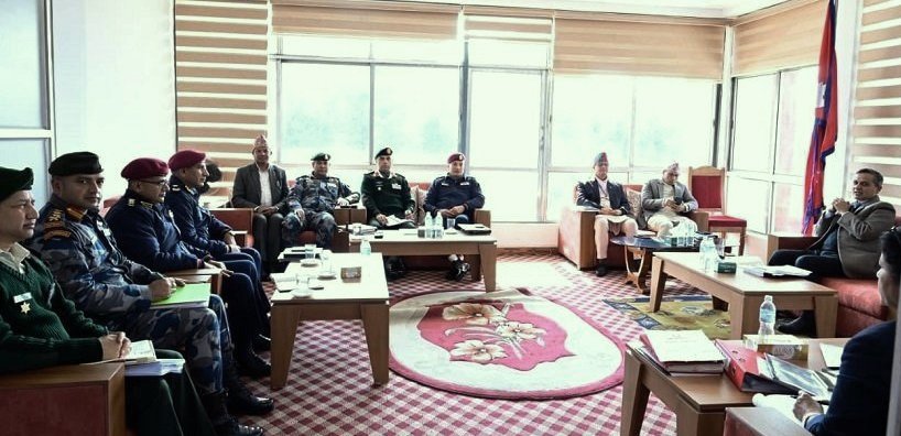 केन्द्रीय सुरक्षा समितिको बैठक सम्पन्न, निर्वाचनको सुरक्षा व्यवस्थालाई भरपर्दो बनाउन निर्देशन