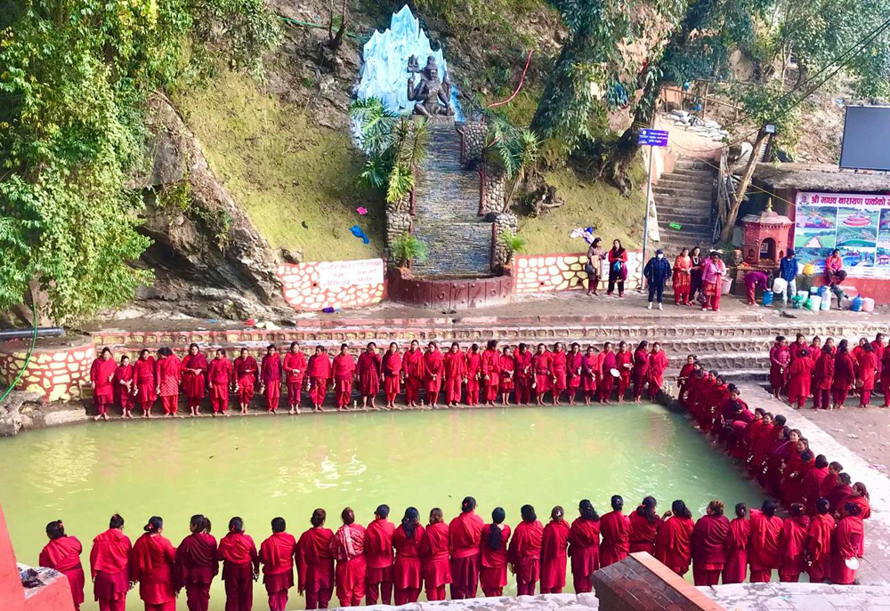 माघ शुक्ल पूर्णिमाका दिन आज श्री स्वस्थानी व्रत कथा विधिपूर्वक समापन गरिदै